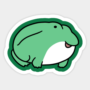 Cute Fat Frog Sticker